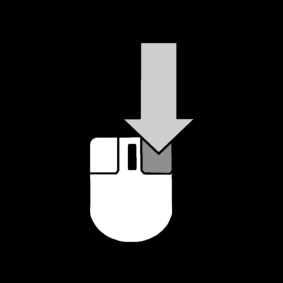 right mouse button: click / mouse: right mouse button